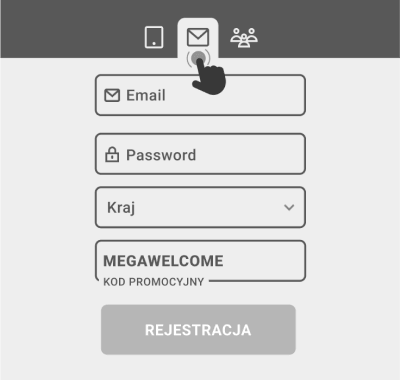 Rejestracja przez e-mail